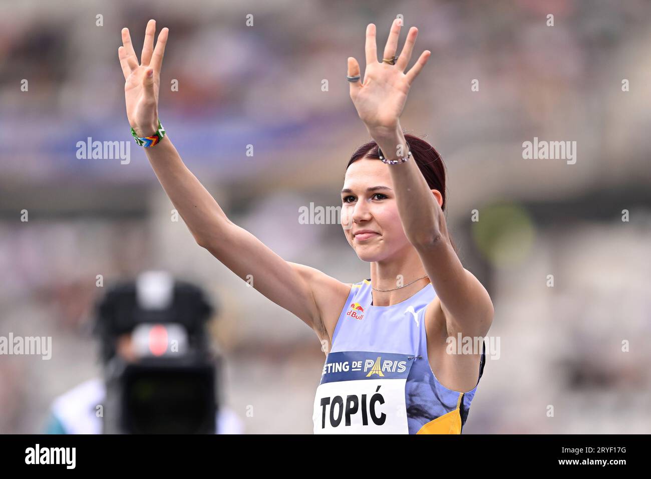 Paris, France. 09 juin 2023. Angelina sujet de Serbie (saut en hauteur féminin) lors du Meeting de Paris Wanda Diamond League 2023 le 9 juin 2023 au stade Charlety à Paris, France. Photo Victor Joly/DPPI crédit : DPPI Media/Alamy Live News Banque D'Images