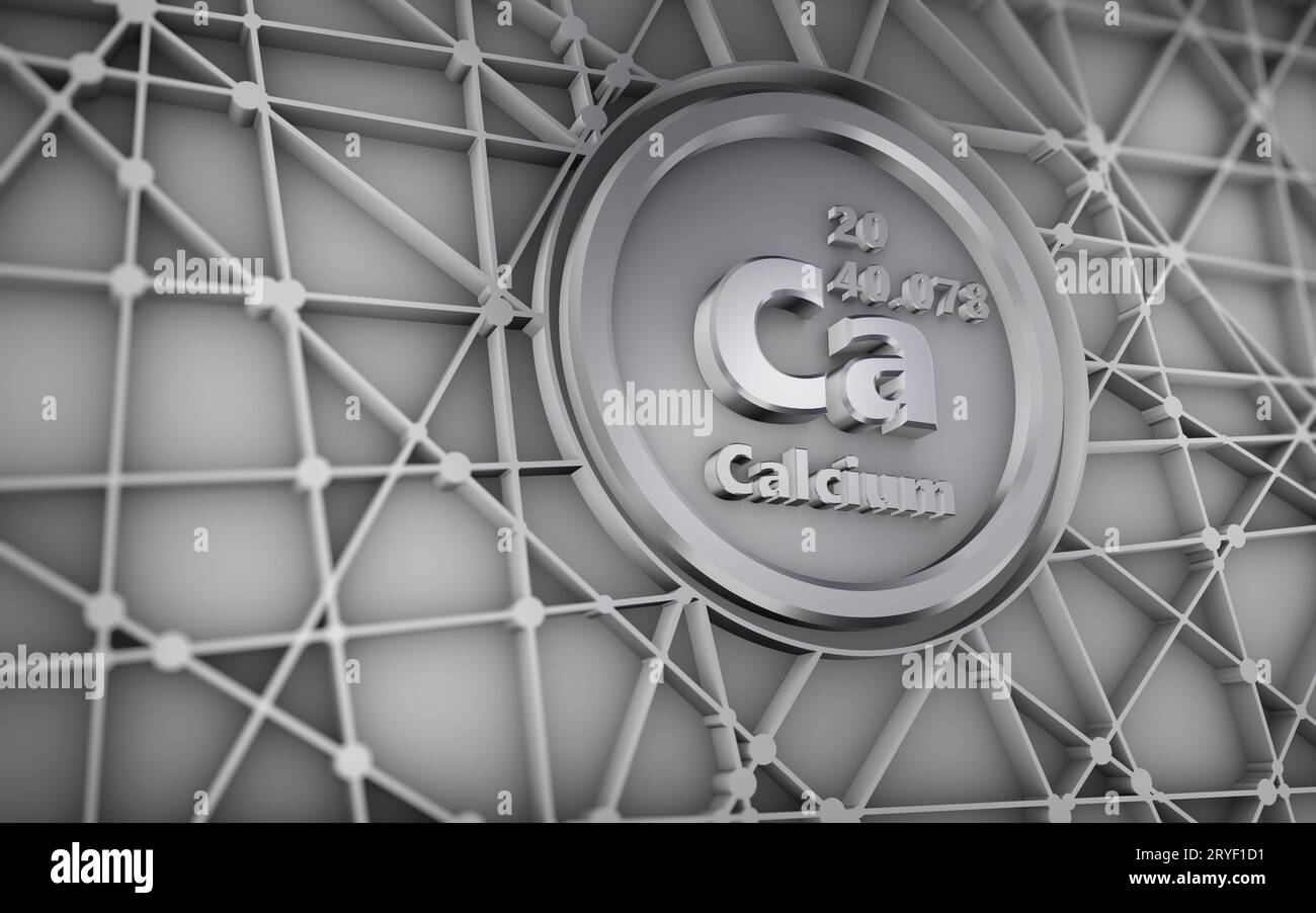Symbole géométrique du calcium Banque D'Images