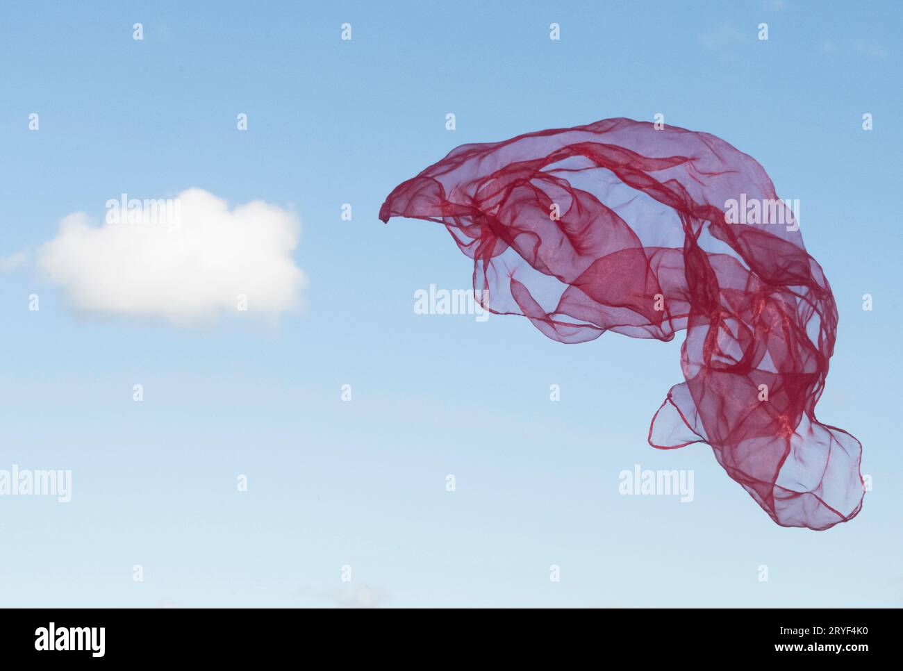 La couleur rouge, associée au danger et à l'amour Banque D'Images