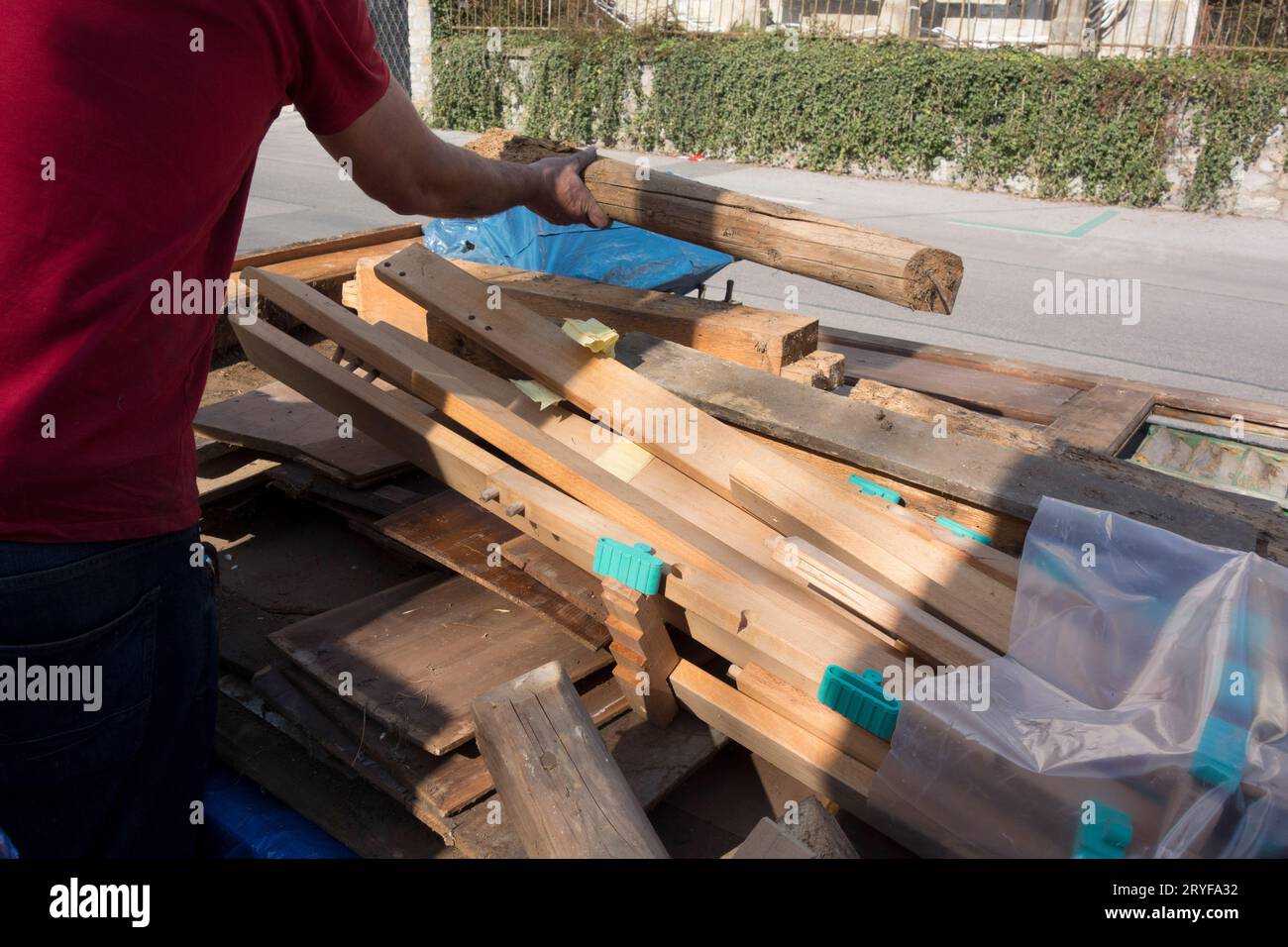 Déchets volumineux ou déchets volumineux Banque D'Images