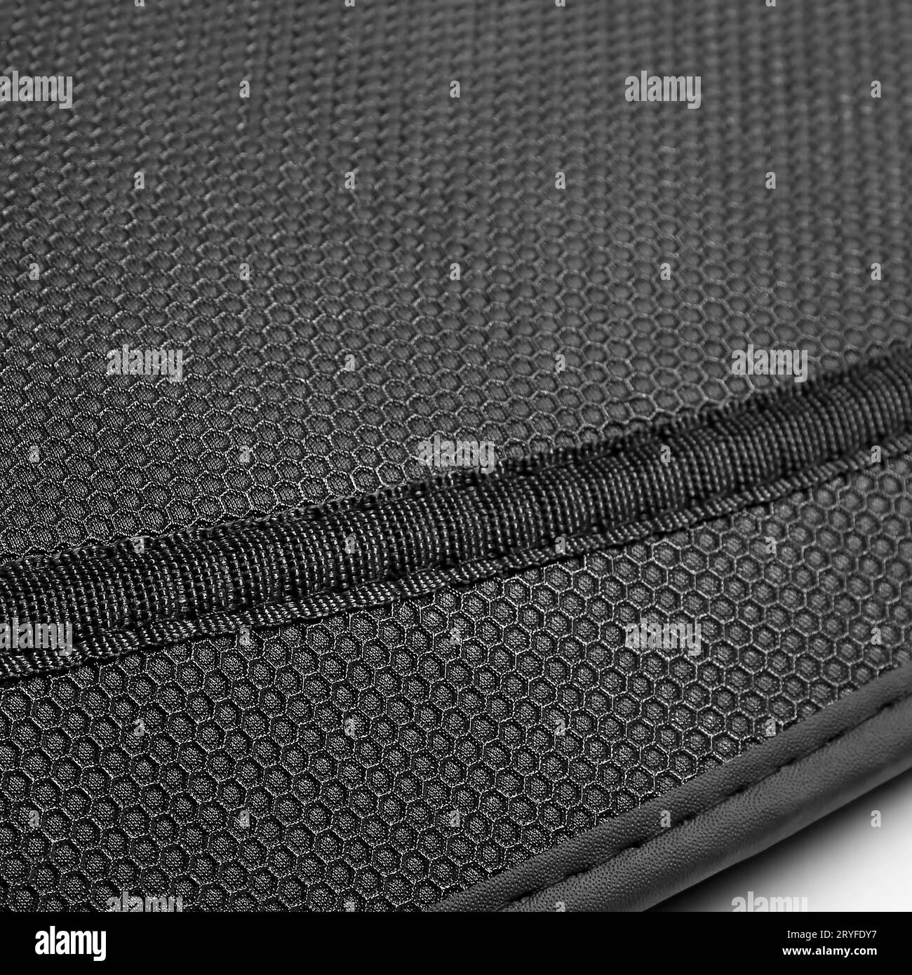 Fond en cuir avec point de couture Banque D'Images