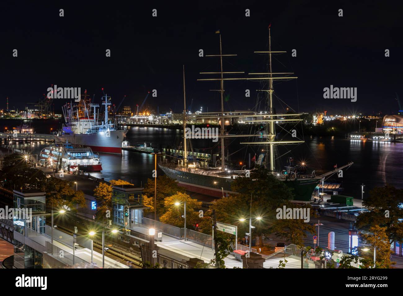 Voilier historique 'Rickmer Rickmers', Hambourg, Allemagne Banque D'Images