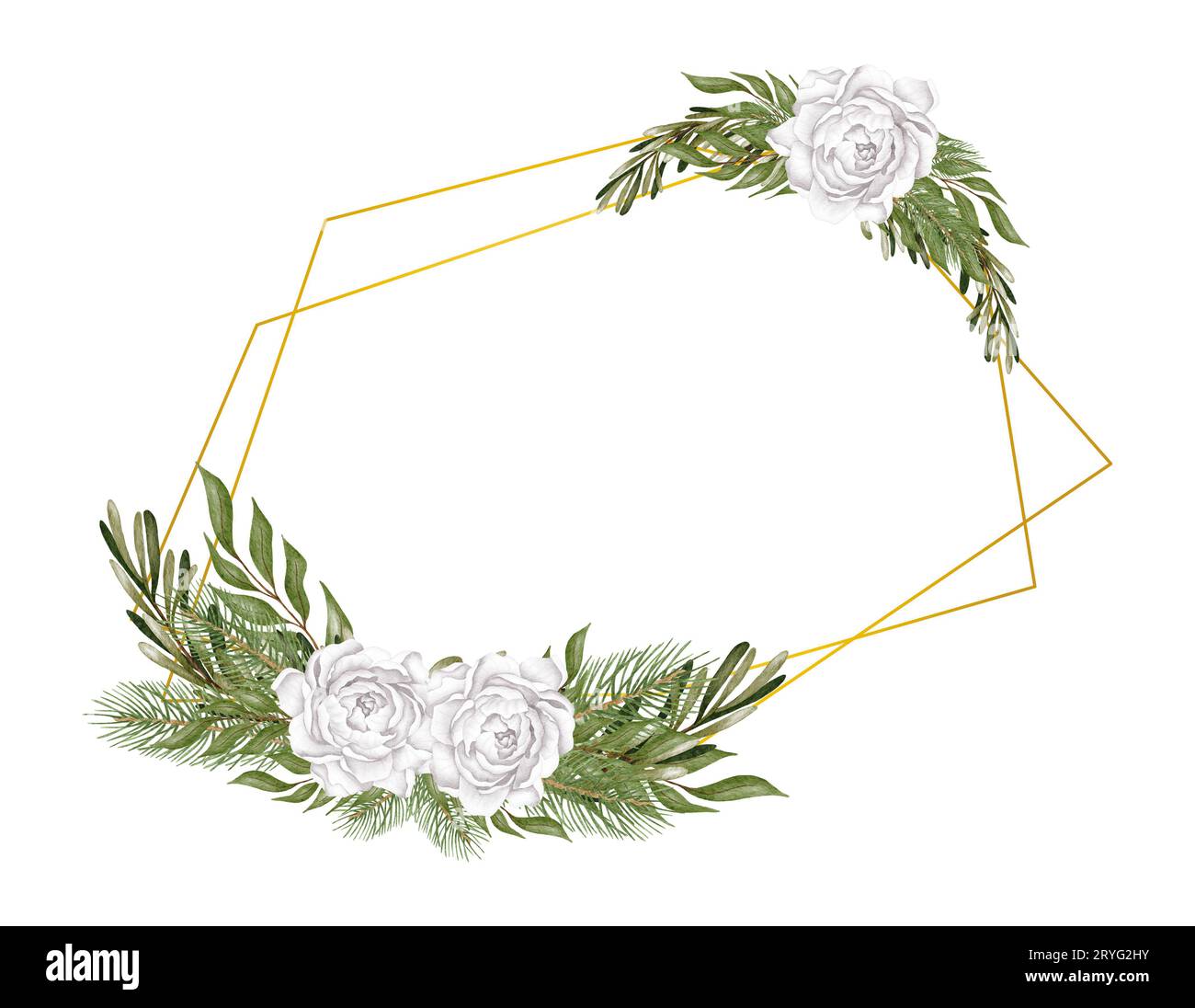Polyèdre géométrique de luxe, invitation de mariage style déco design, vous pouvez mettre feuille ou fleur sur le dessus ou le fond pour faire Banque D'Images