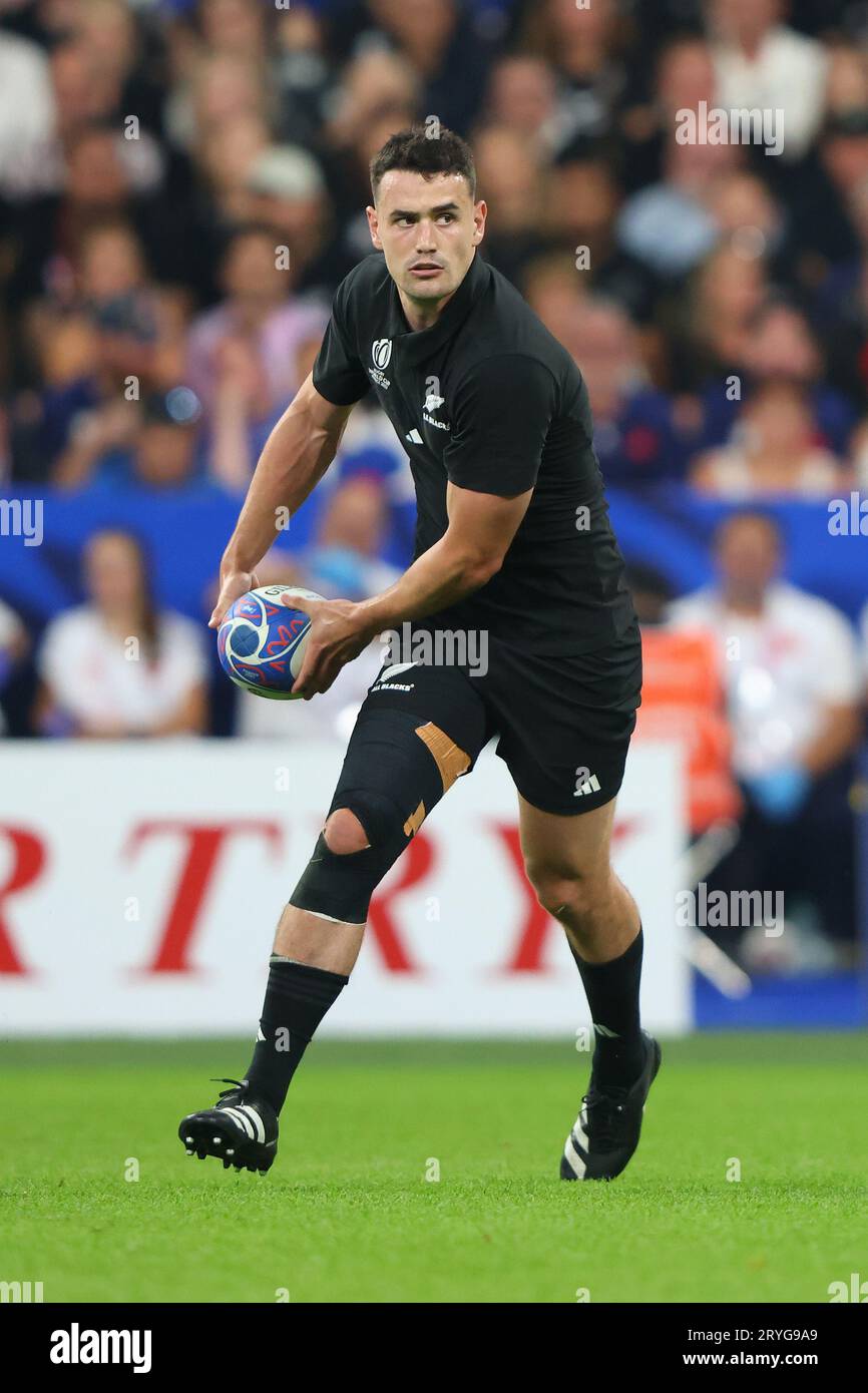 Paris, France, 9 septembre 2023. Sera Jordanie de Nouvelle-Zélande lors du match de la coupe du monde de Rugby 2023 au Stade de France, Paris. Le crédit photo devrait se lire : Paul Thomas / Sportimage Banque D'Images