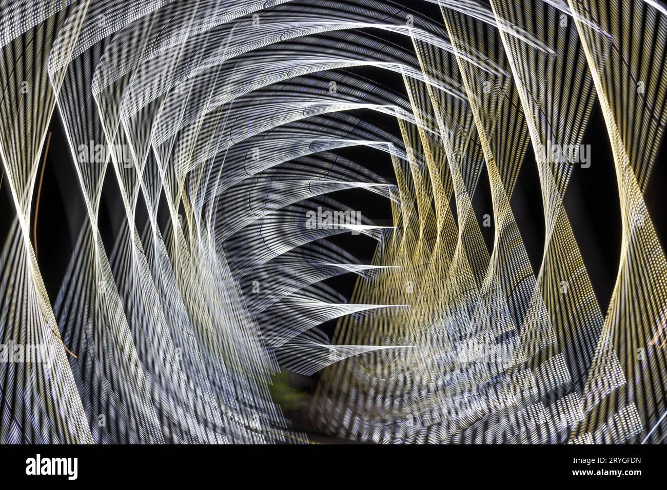 Fond créatif abstrait, photographie longue exposition Banque D'Images