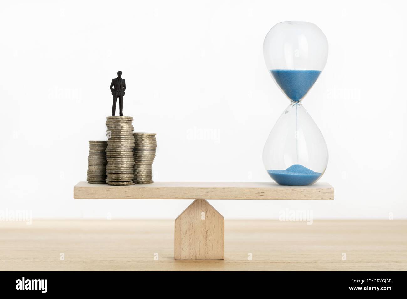 Concept de valeur temporelle de l'argent Banque D'Images