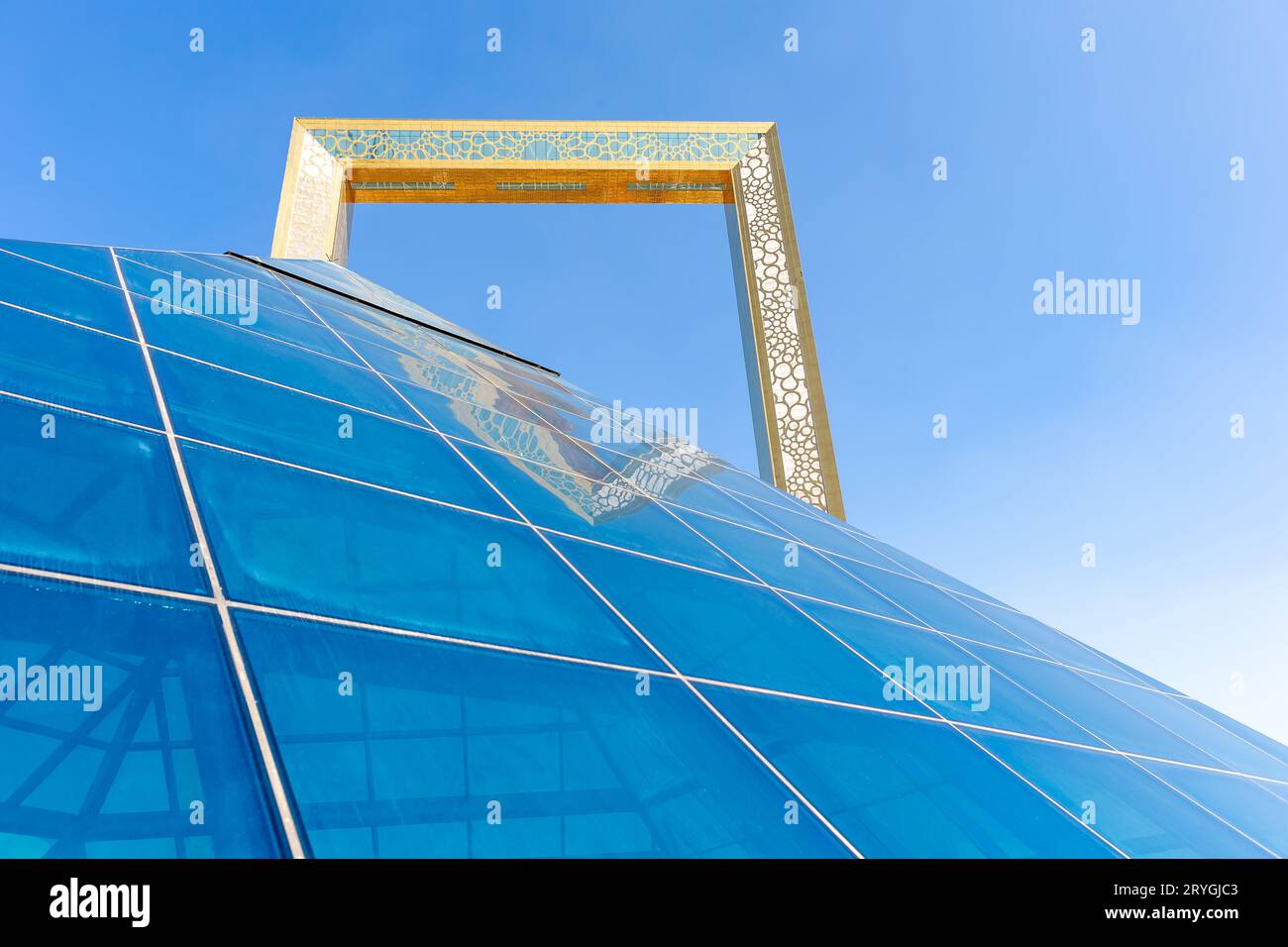 DUBAÏ, Émirats arabes Unis - 13 NOVEMBRE 2019 : Dubaï cadre comme attraction touristique Banque D'Images