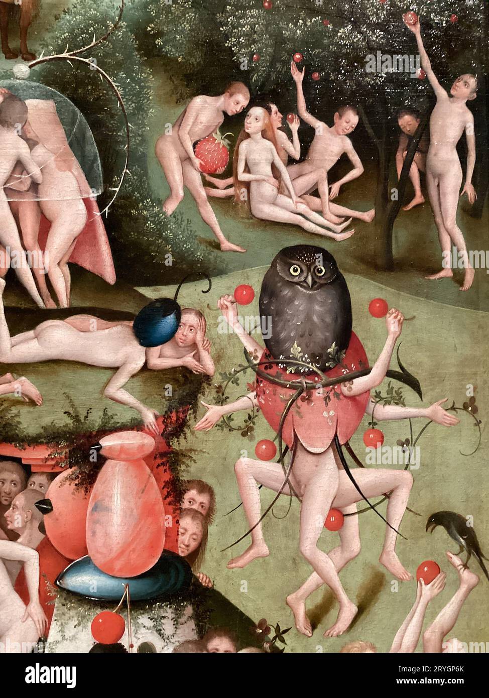 Détail de la peinture du Paradis par Hieronymus Bosch Banque D'Images
