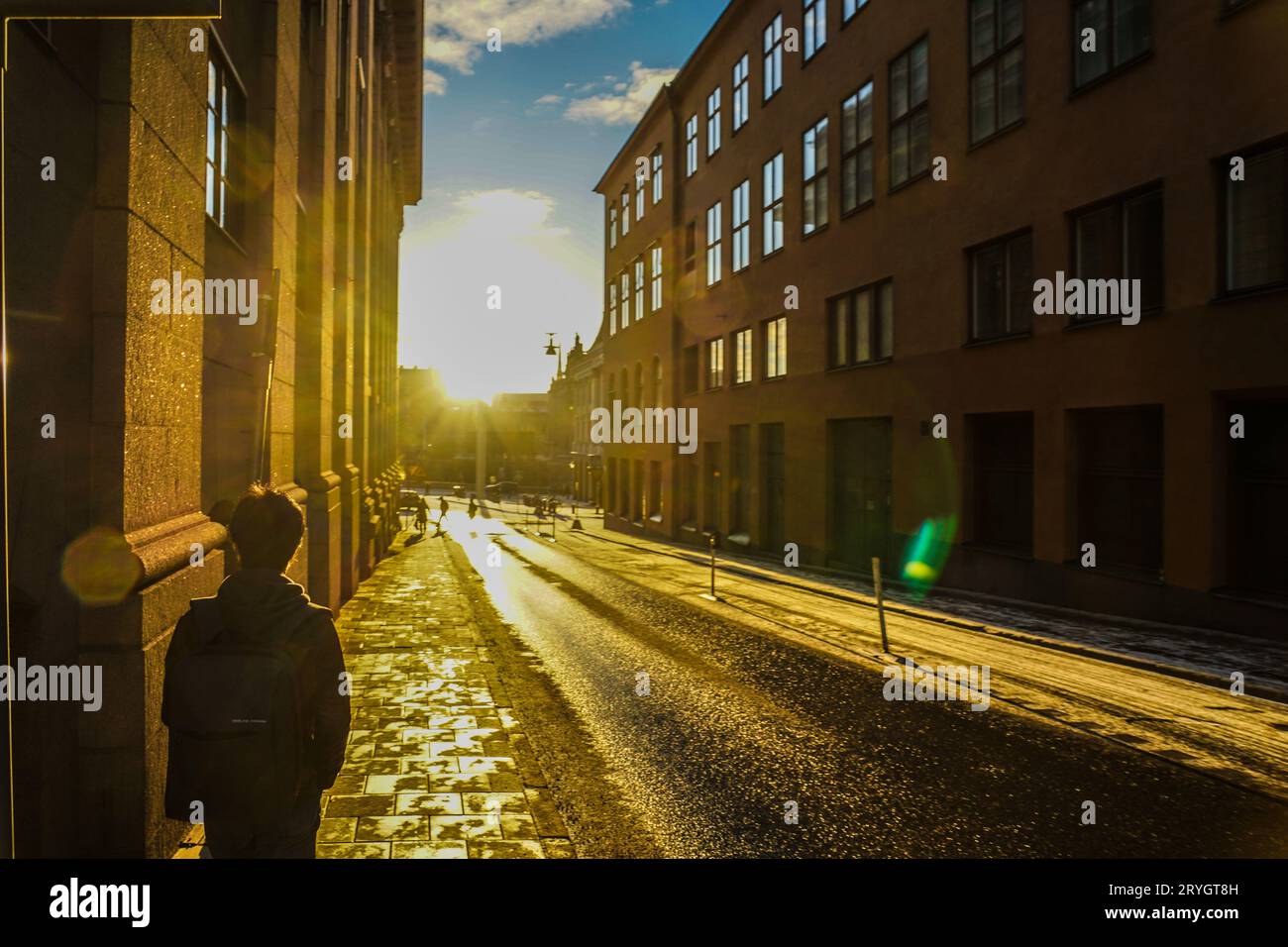 Stockholms Morning ray (Suède) Banque D'Images
