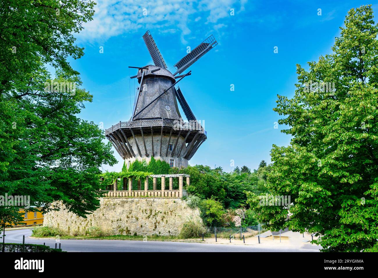 Moulin à vent dans le palais de Sanssouci à Potsdam Banque D'Images
