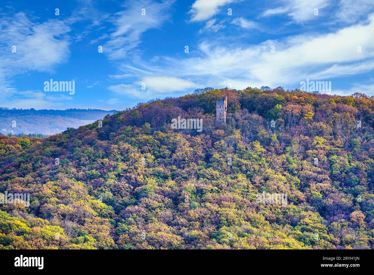 La tour Moltkewarte près de Sangerhausen Banque D'Images