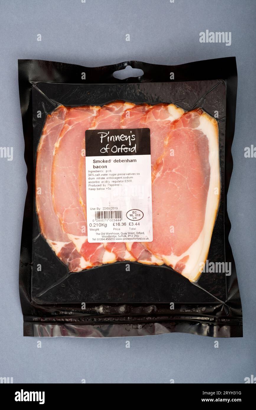 Pinney's d'Orford fumait du bacon debenham Banque D'Images