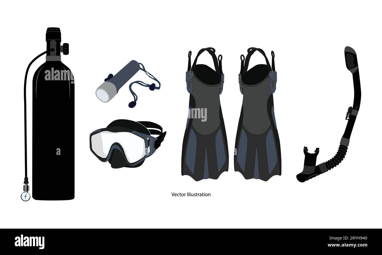 Lot De 10 équipements De Plongée Sous-marine – Détendeurs, Gilets, Etc. – Occasion