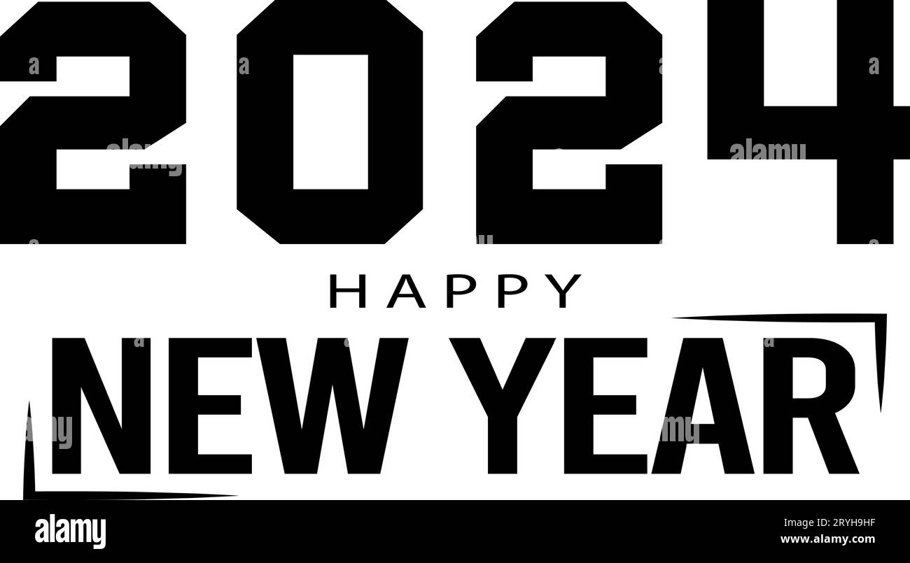 Autocollant Dart Vectoriel De Texte De Bonne Année 2024 PNG , Nouvel An,  Autocollant, Bonne Année PNG et vecteur pour téléchargement gratuit