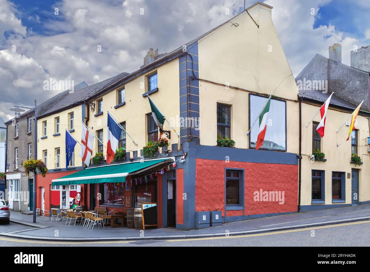 Rue à Athlone, Irlande Banque D'Images