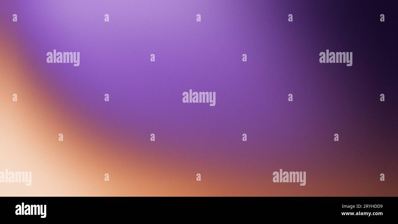 Arrière-plan violet orange dégradé, motif abstrait flou de bannière granuleuse, texture de grain de bruit, place pour le texte Banque D'Images