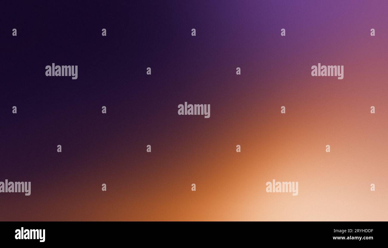 Arrière-plan dégradé orange violet, bannière à grain foncé, texture de grain de bruit, espace de copie Banque D'Images