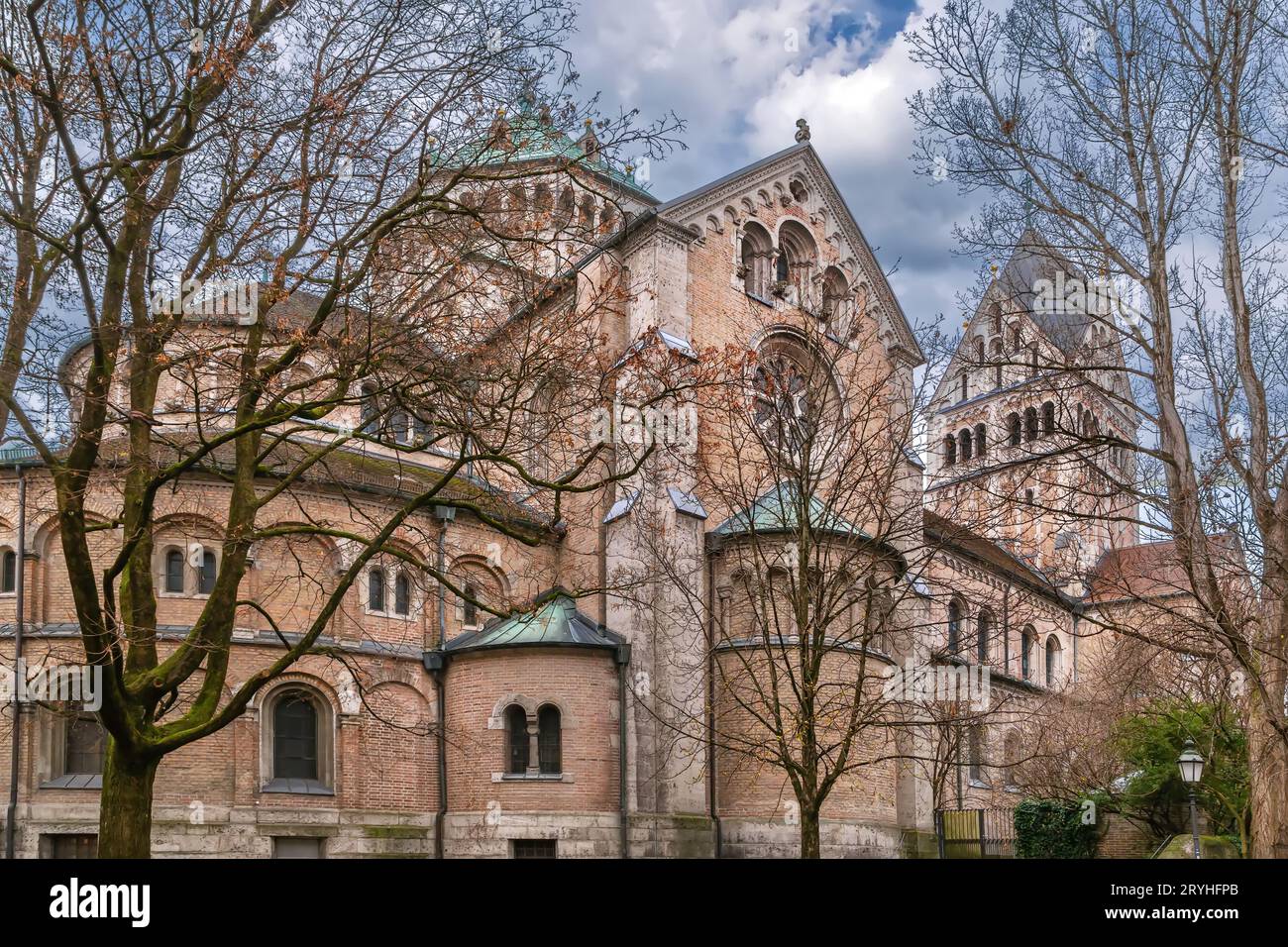 St. Église Anna im Lehel, Munich, Allemagne Banque D'Images