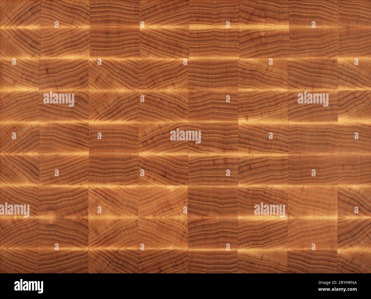 Bloc de broyage de grain à l'extrémité de la buteuse en bois Banque D'Images