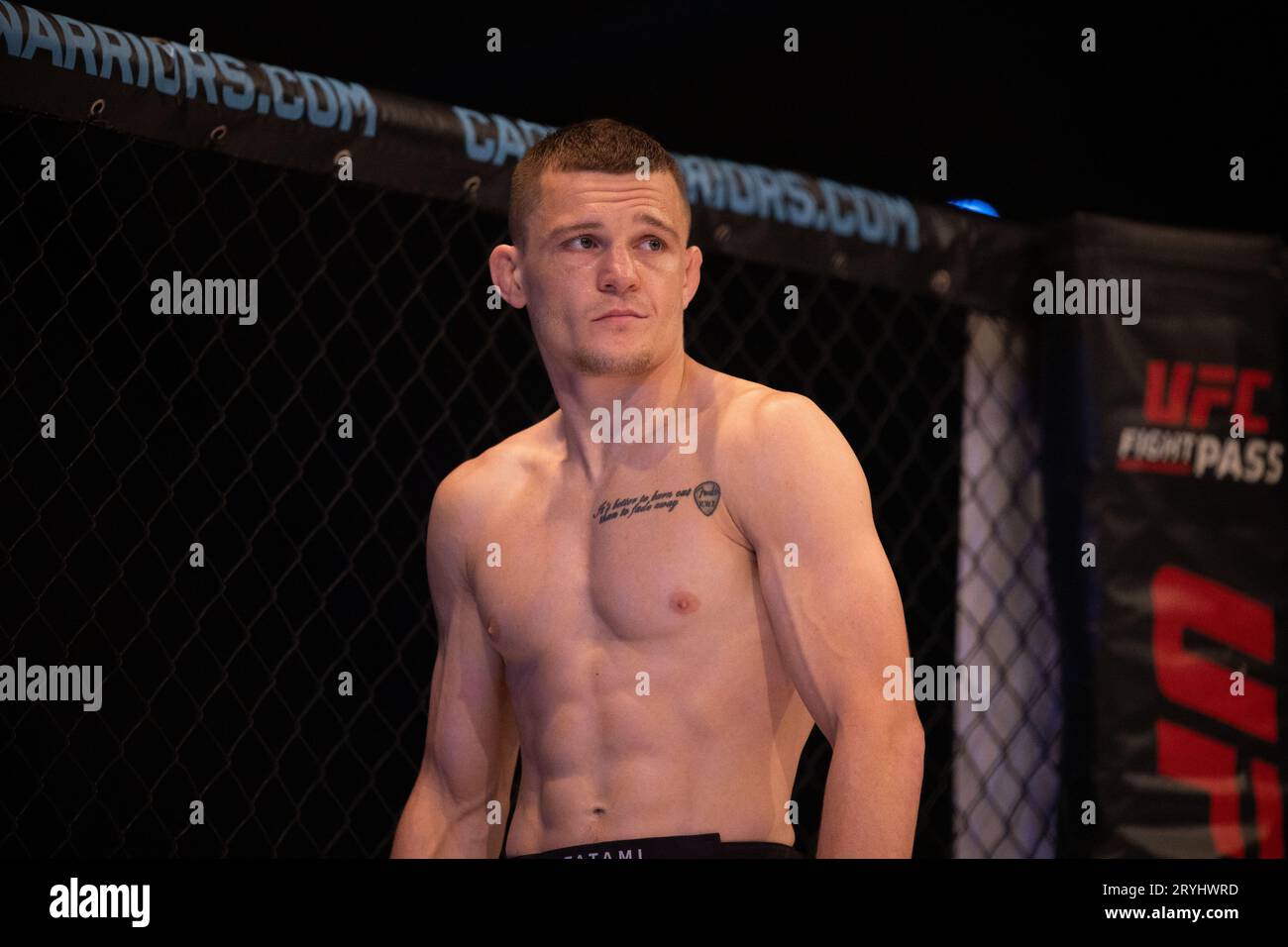 Rory Evans (WAL) avant son combat lors de l’épreuve cage Warriors 160 MMA au BEC Arena, Manchester le vendredi 29 septembre 2023. (Photo : Pat Scaasi | MI News) crédit : MI News & Sport / Alamy Live News Banque D'Images