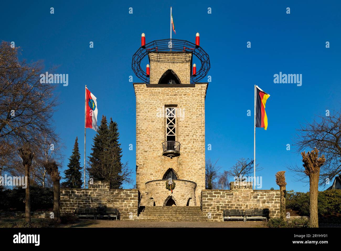 Le mémorial pendant l'Avent dans le district de Langscheid, Sundern, Sauerland, Allemagne, Europe Banque D'Images