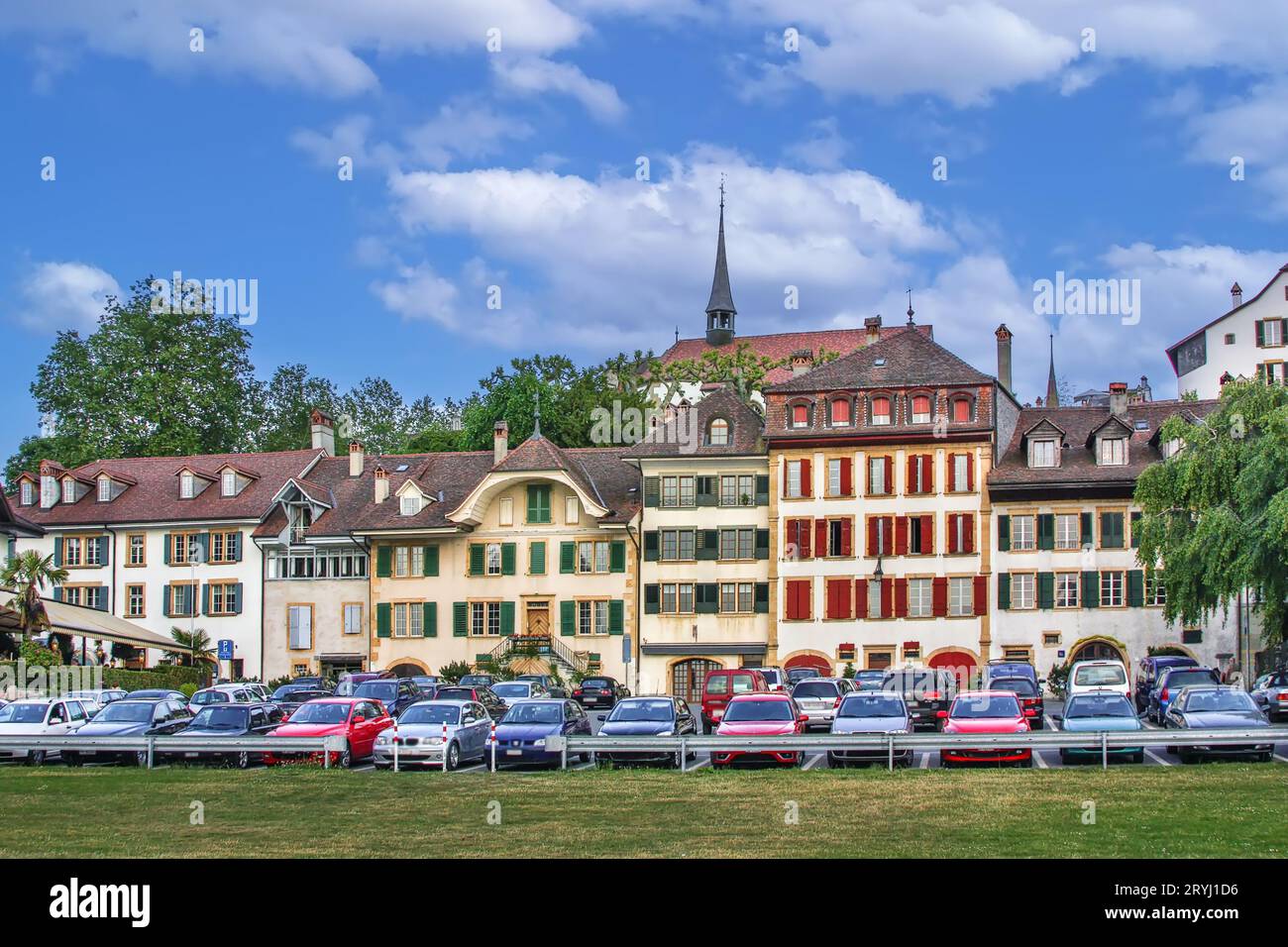 Vue de Murten, Suisse Banque D'Images