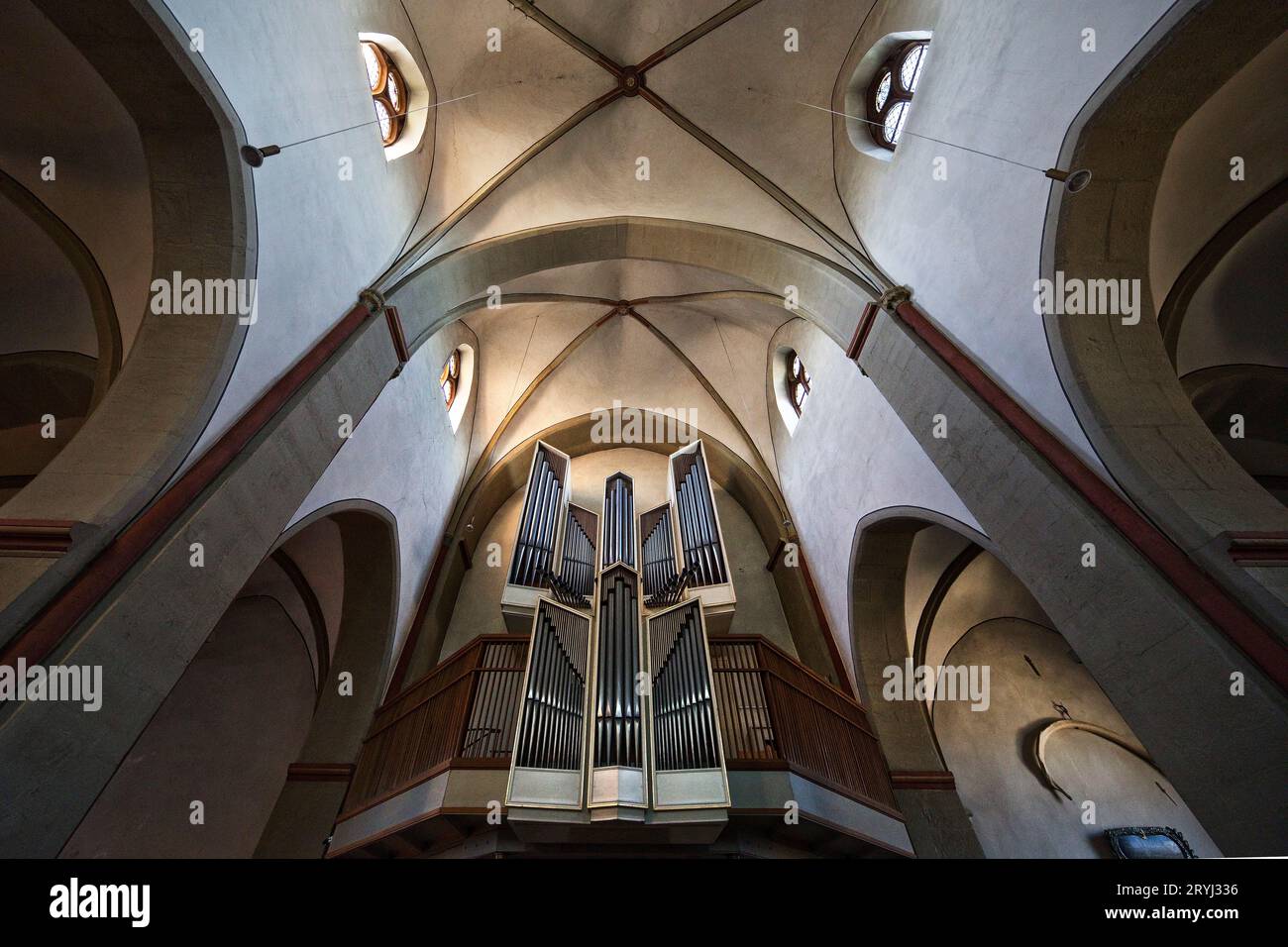 Église protestante Jakobus, la seule basilique gothique tardive en Westphalie, Breckerfeld, Allemagne, Europe Banque D'Images