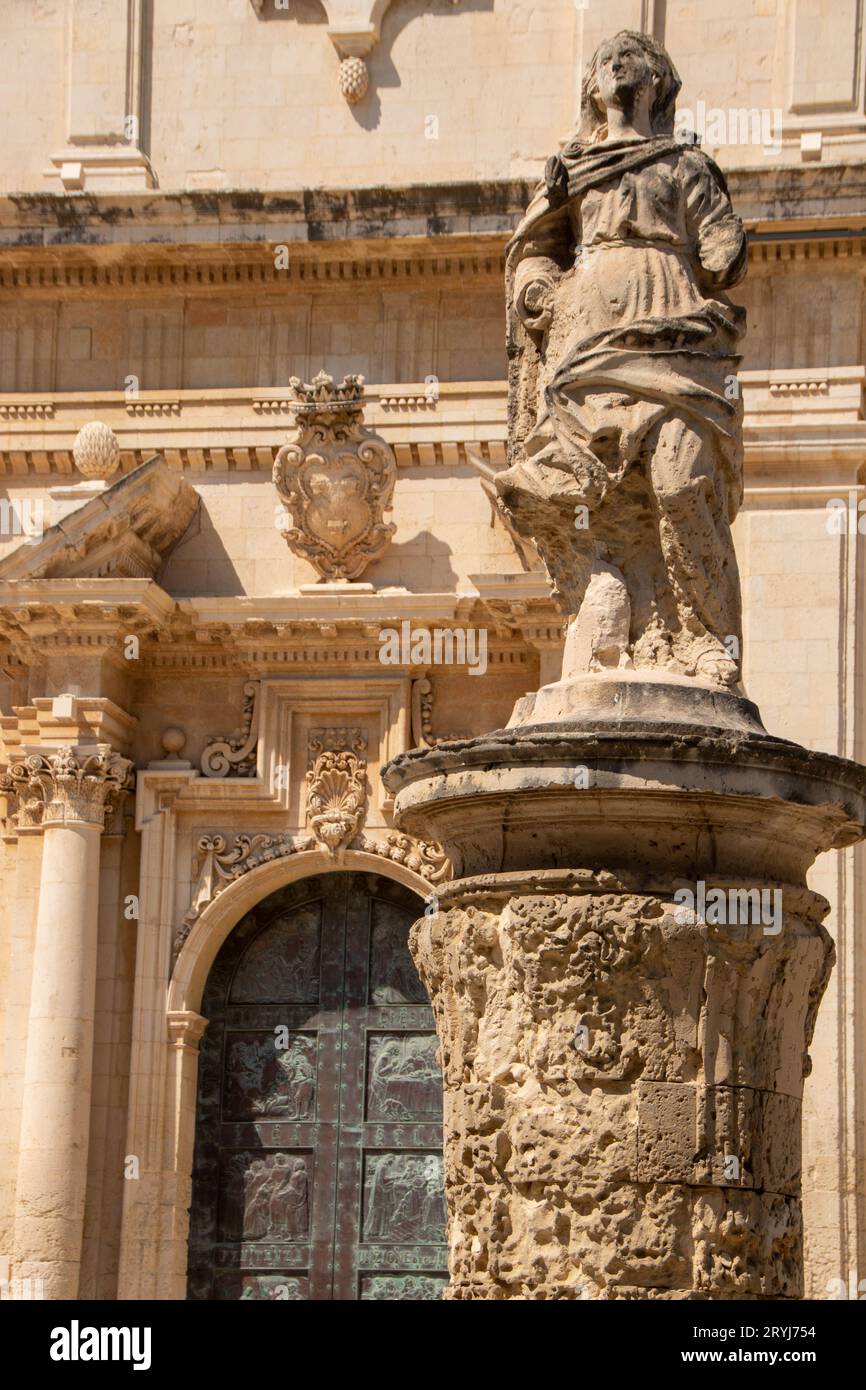 Église mère San nicolo à Avola Banque D'Images