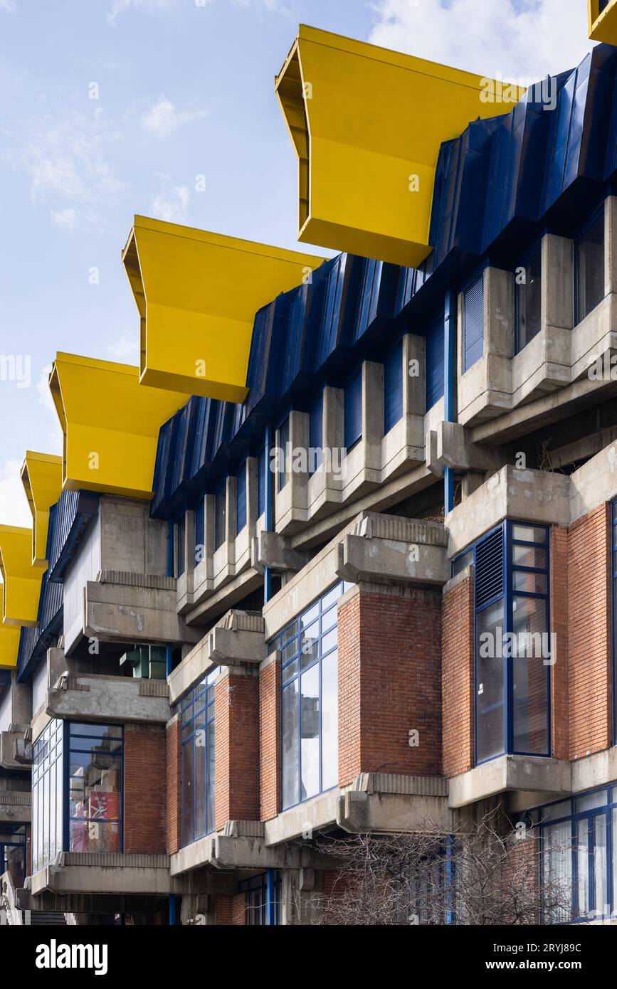 Pionir Hall & Pionir Ice Hall Belgrade Serbie Architecture brutale Banque D'Images