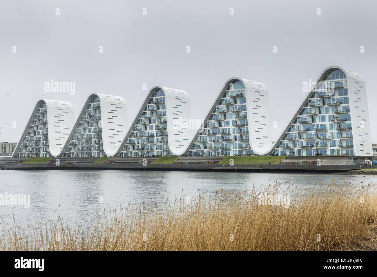 La vague à Vejle conçue par Henning Larsen Architects Banque D'Images