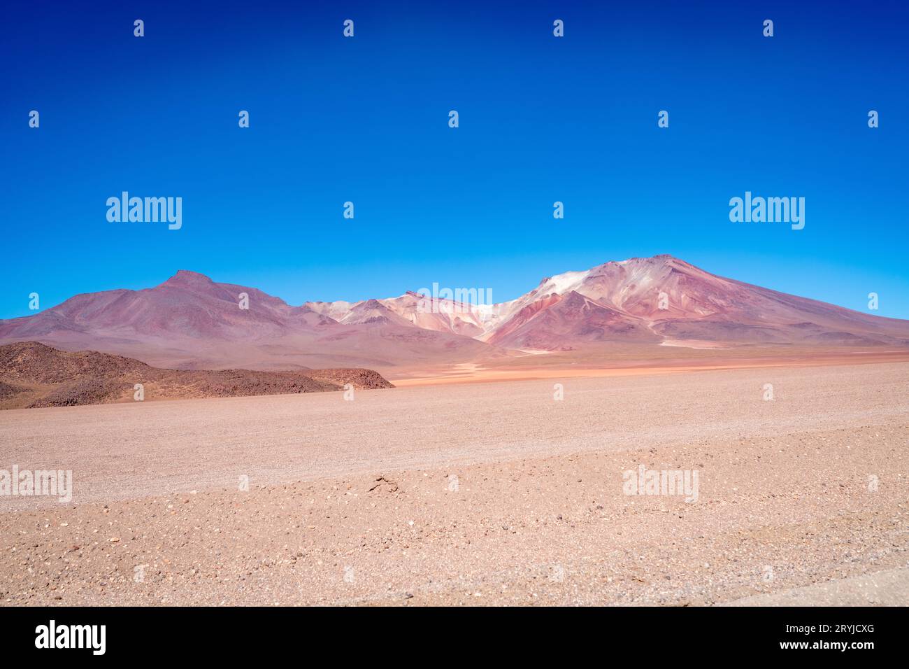 Paysage désertique de l'altiplano bolivien Banque D'Images