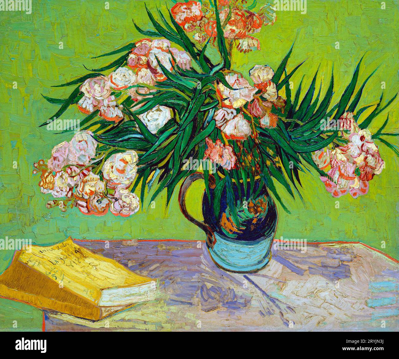 Oleanders (1888) de Vincent Van Gogh. Banque D'Images