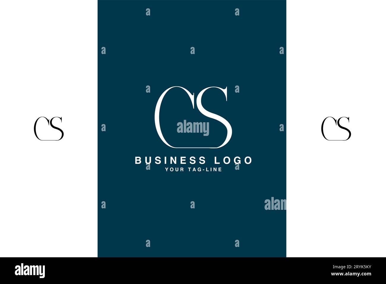 CS, SC, lettres abstraites logo Monogramme Illustration de Vecteur