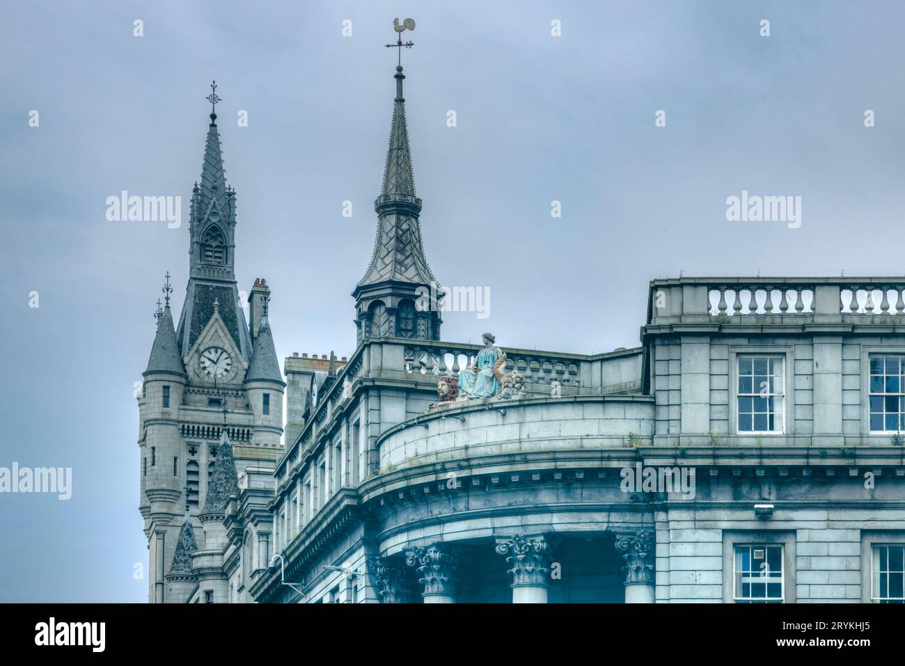 La vieille ville d'Aberdeen, en Écosse Banque D'Images