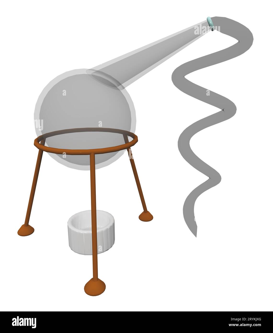 Plat de laboratoire isolé sur fond blanc Banque D'Images