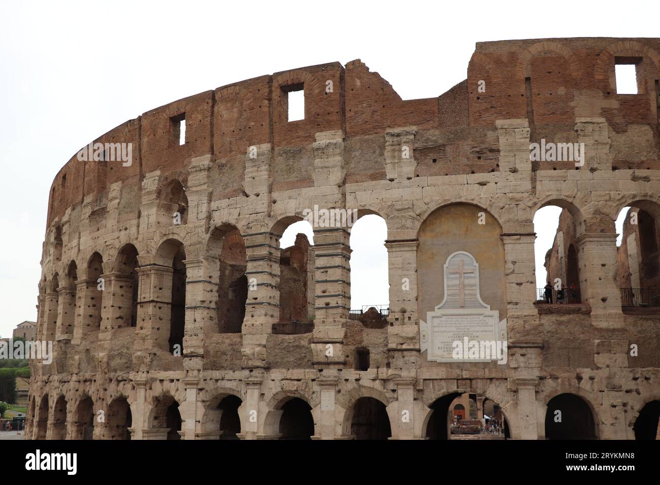 Grand Colisée Romain, Colisée, Colosseo, également connu sous le nom d'amphithéâtre Flavien. Célèbre monument mondial. Paysage urbain pittoresque. Rome, Italie Banque D'Images