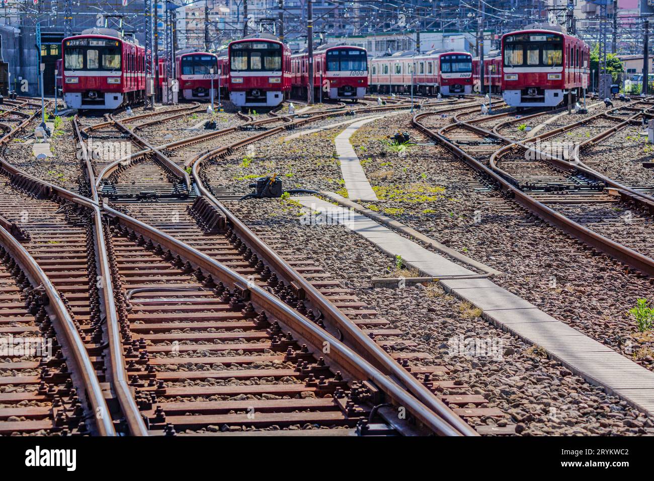 Véhicule ferroviaire Keihin Kyuko Banque D'Images
