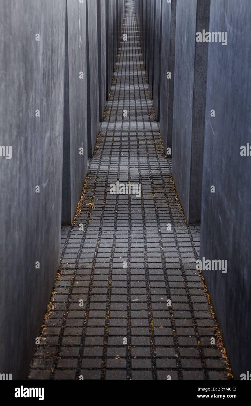Mémorial des Juifs assassinés d'Europe / Mémorial de l'Holocauste, Berlin, Allemagne Banque D'Images