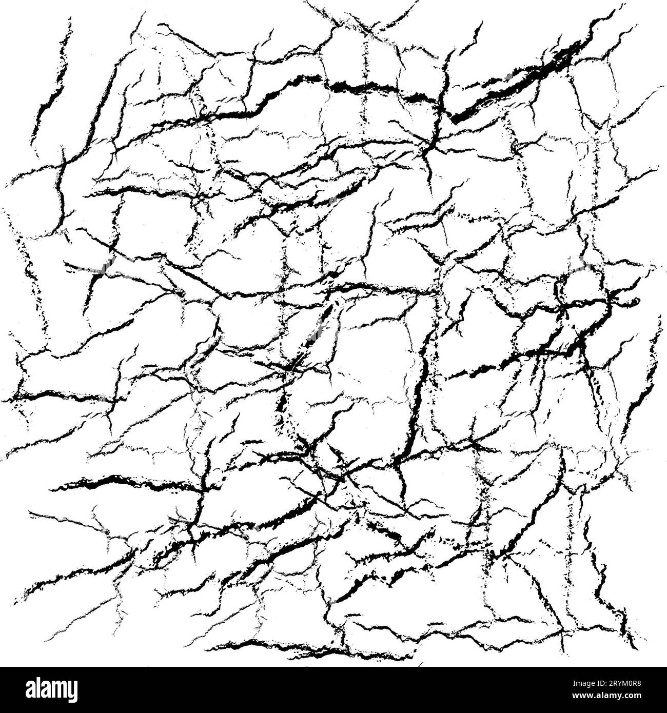 Texture de terre fissurée sèche, réchauffement climatique global. Banque D'Images