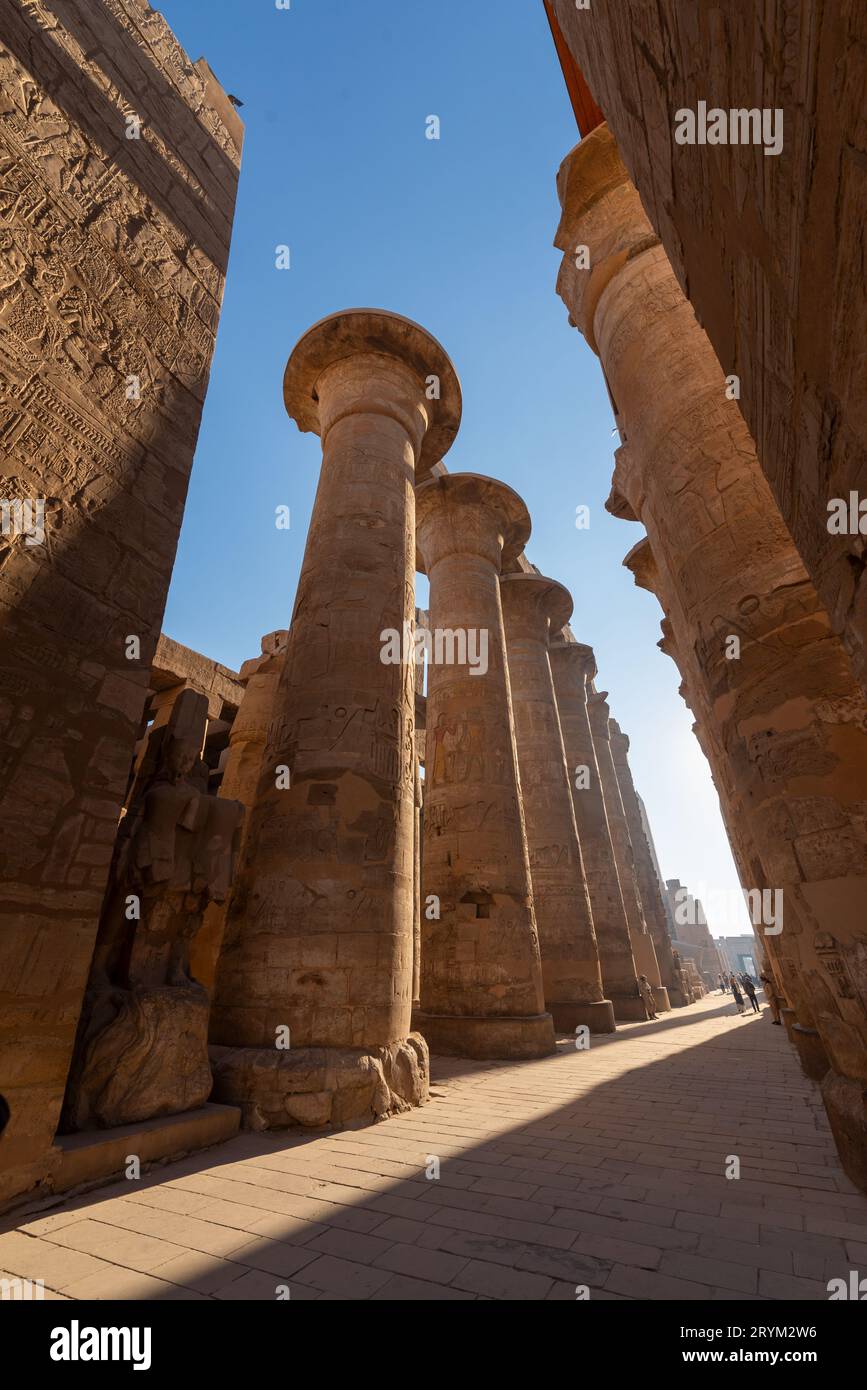 Temple de Karnak, Egypte Banque D'Images
