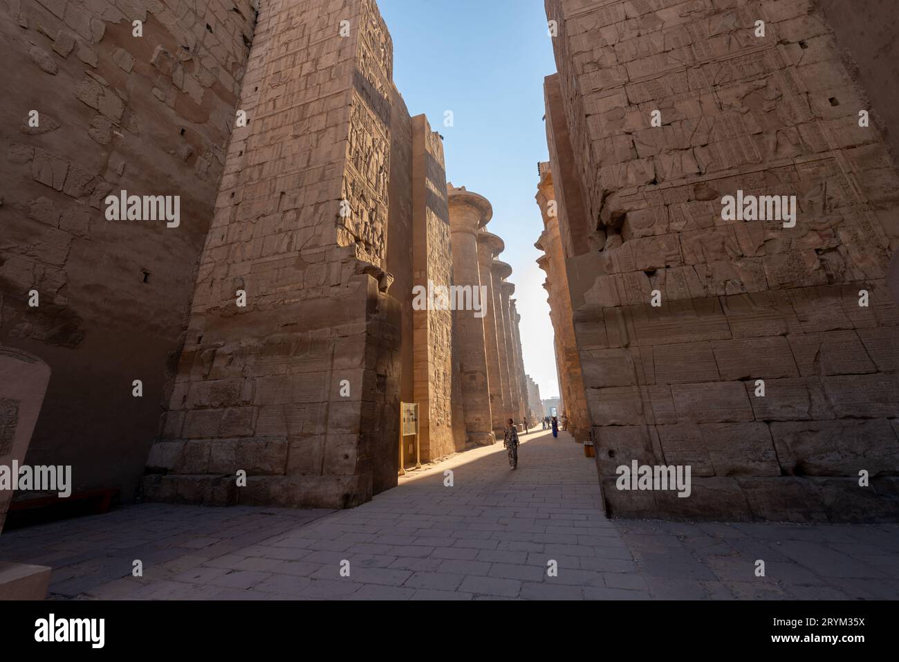 Temple de Karnak, Egypte Banque D'Images