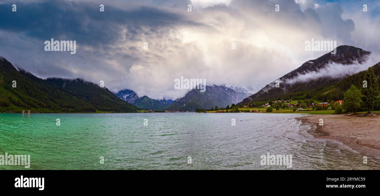 Paysage d'été Achensee (Autriche). Banque D'Images