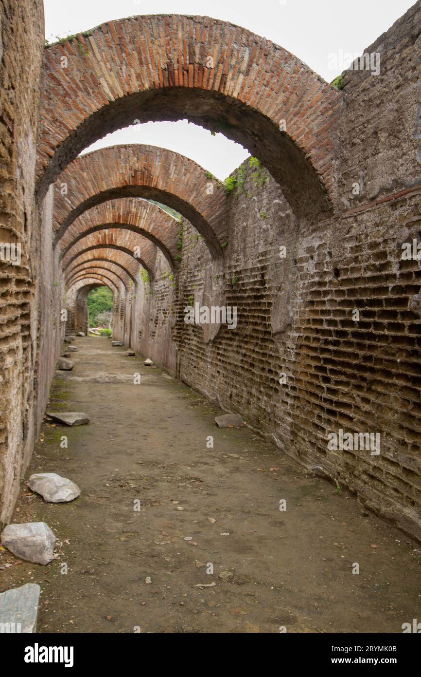 Site archéologique de Bath of Baia en Campanie Banque D'Images