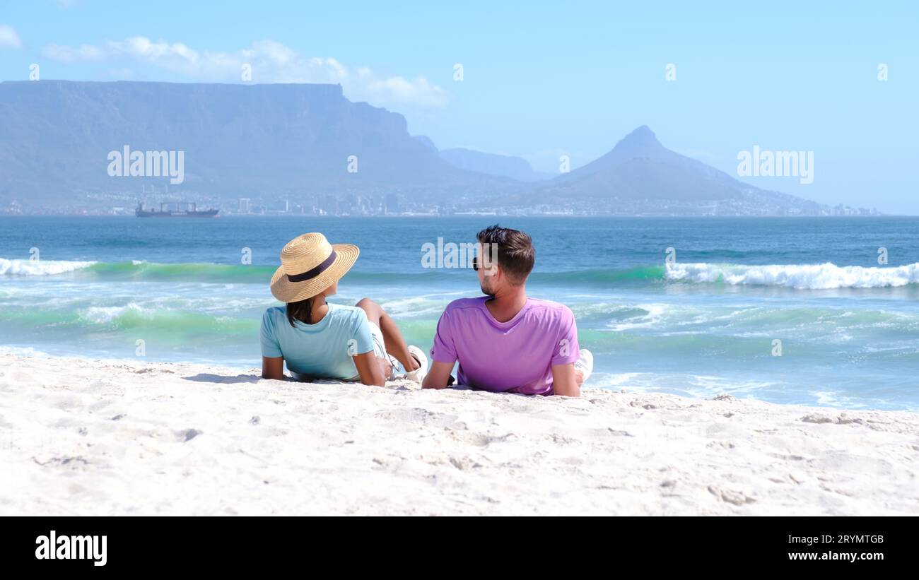 Bloubergstrand Cape Town Afrique du Sud par une belle journée d'été Banque D'Images