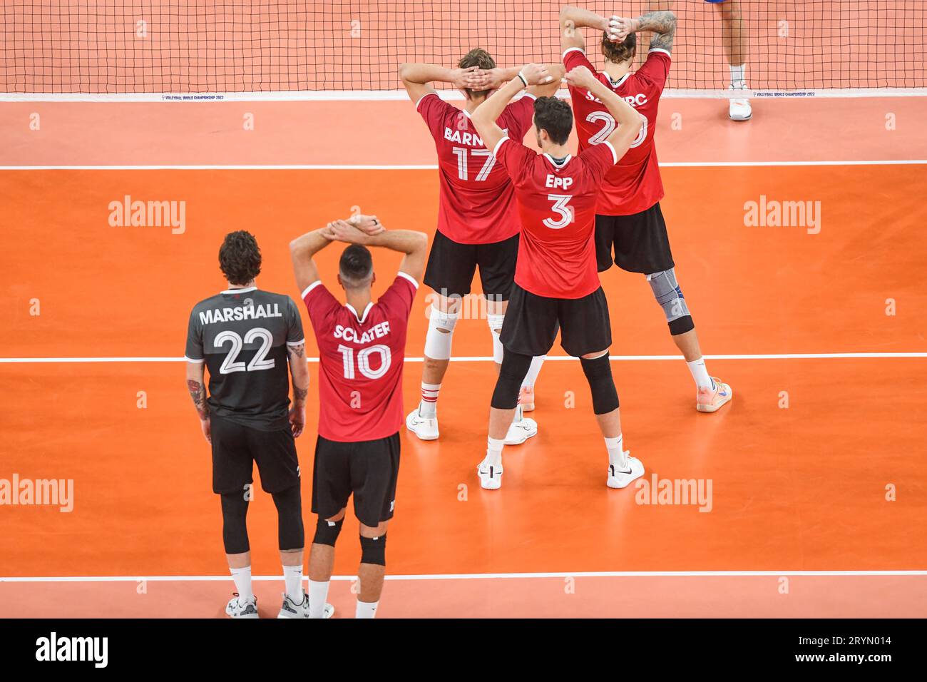 Équipe nationale de volleyball du Canada. Championnat du monde de volleyball 2022. Banque D'Images