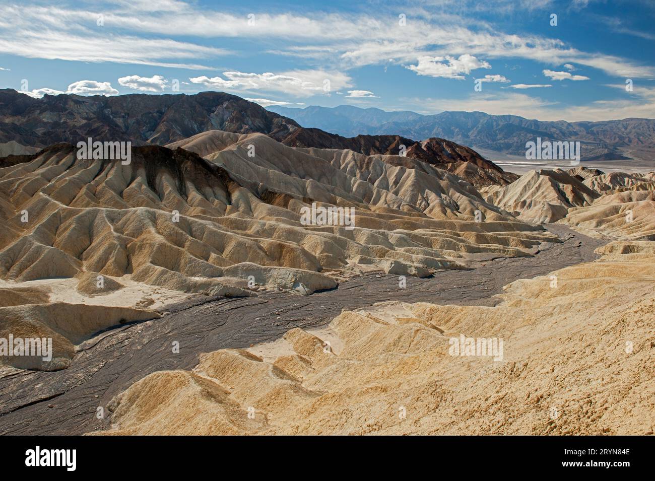 Gower Gulch, à Zabriskie point, dans le parc national de Death Valley, en Californie Banque D'Images