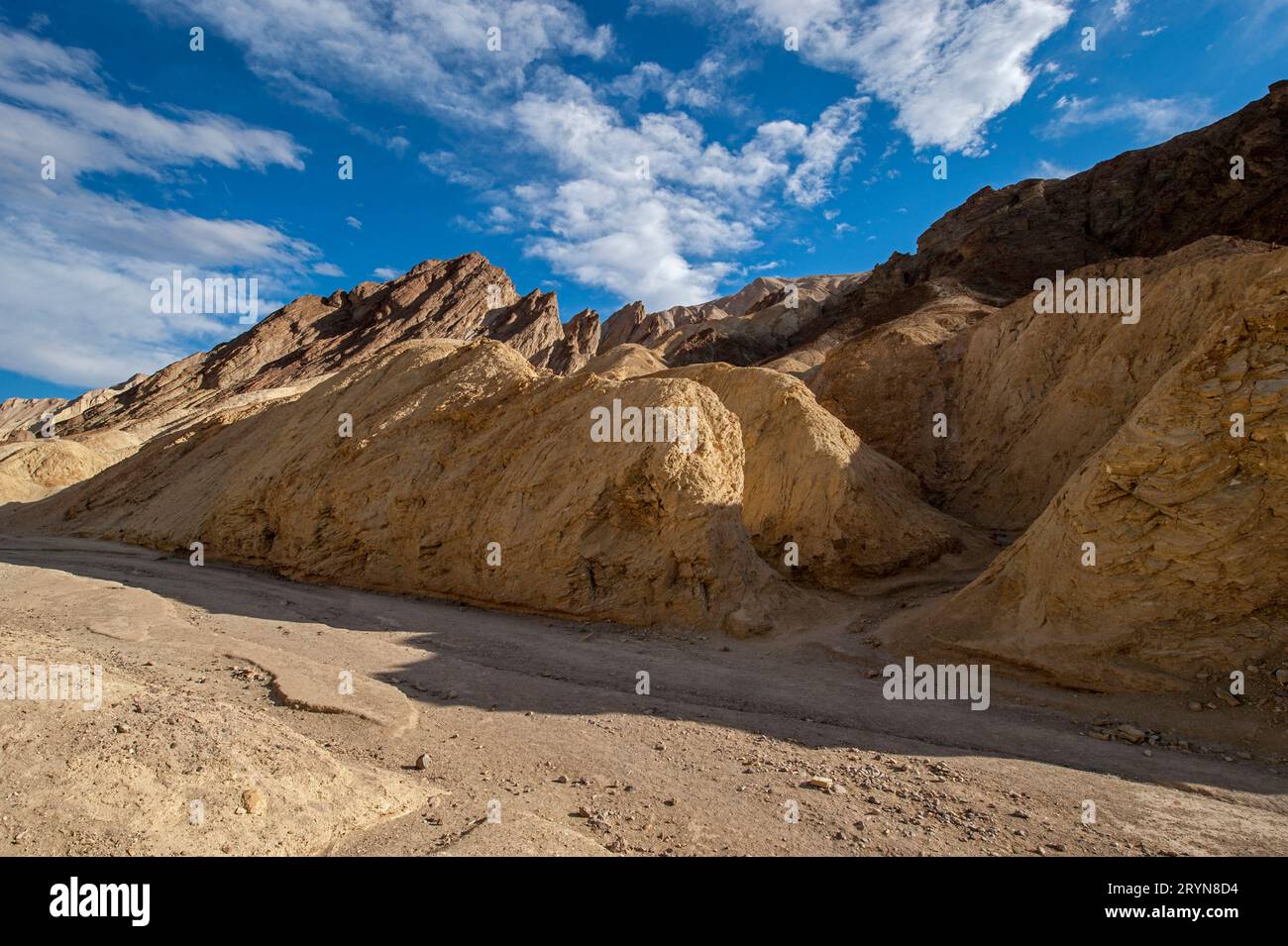 Canal latéral dans le Golden Canyon, parc national de Death Valley, Californie Banque D'Images