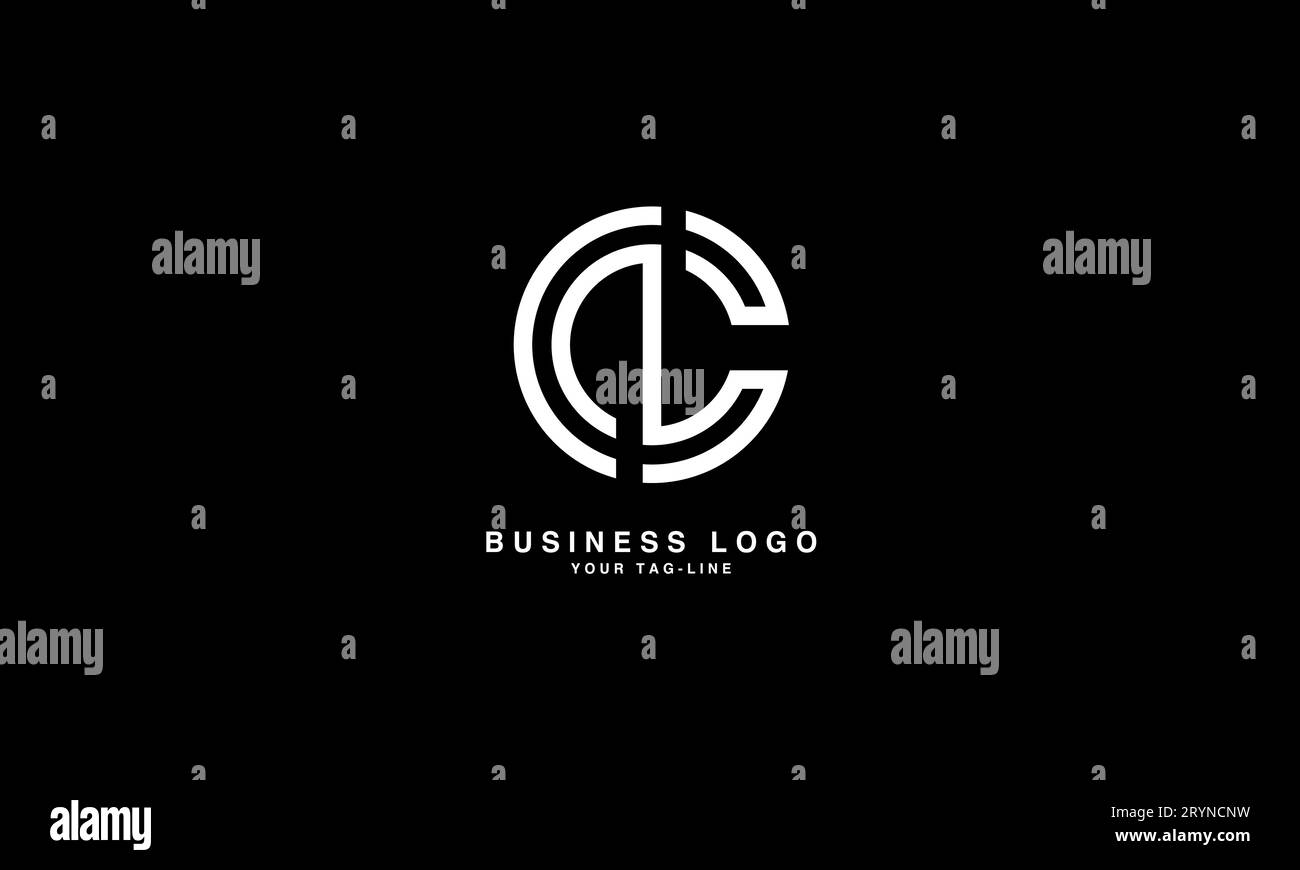 CL, LC, lettres abstraites logo Monogram Illustration de Vecteur