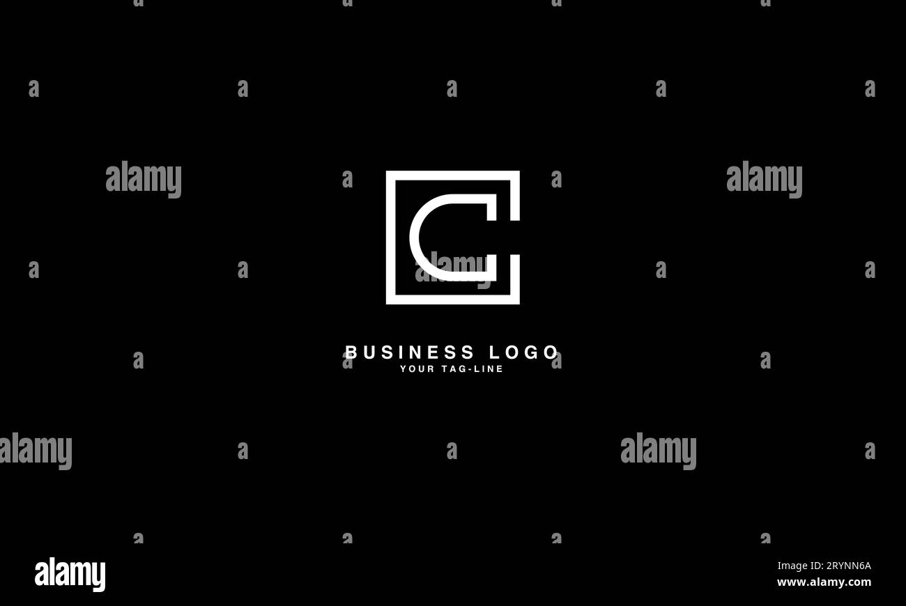 C, CC, lettres abstraites logo Monogram Illustration de Vecteur