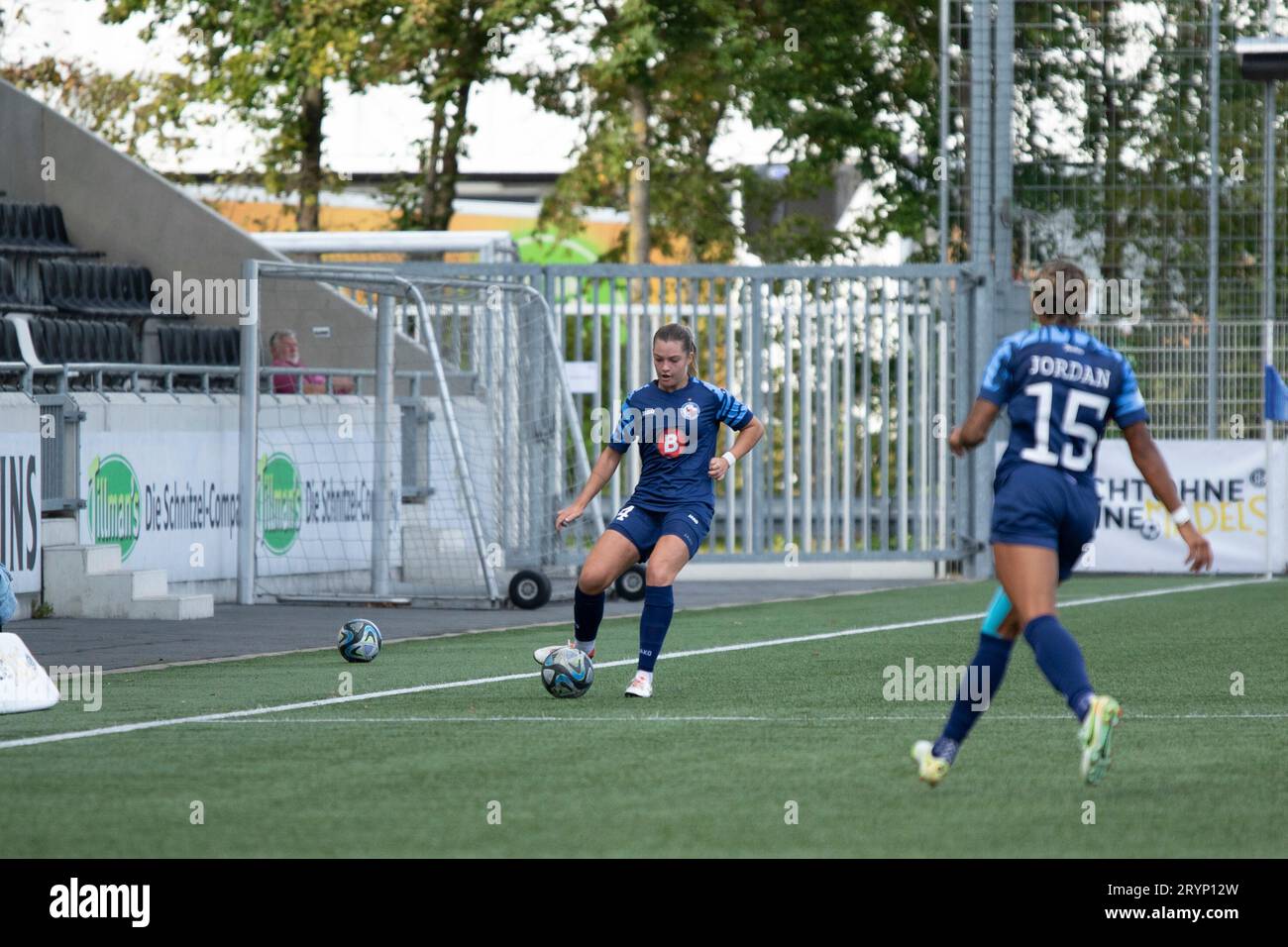 Gütersloh, Deutschland 01. Oktober 2023 : 2.BL - Frauen - 2023/2024 - FSV Gütersloh vs 1. FFC turbine Potsdam im Bild : IRENA Kuznezov (Potsdam) Banque D'Images